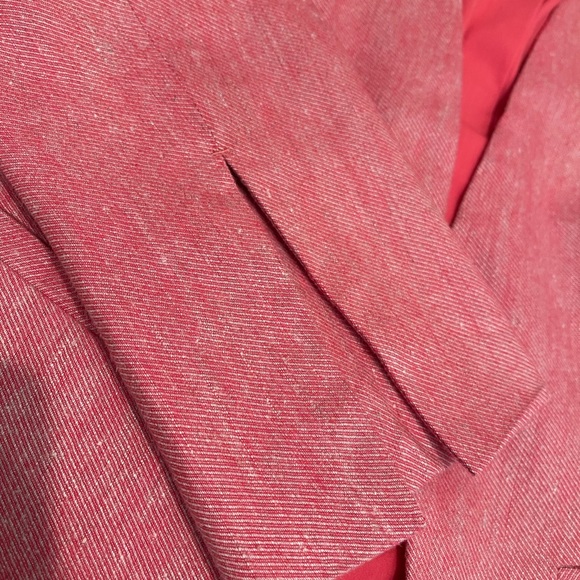 Loft salmon pink linen blazer NWT Sz 2 - Picture 6 of 8